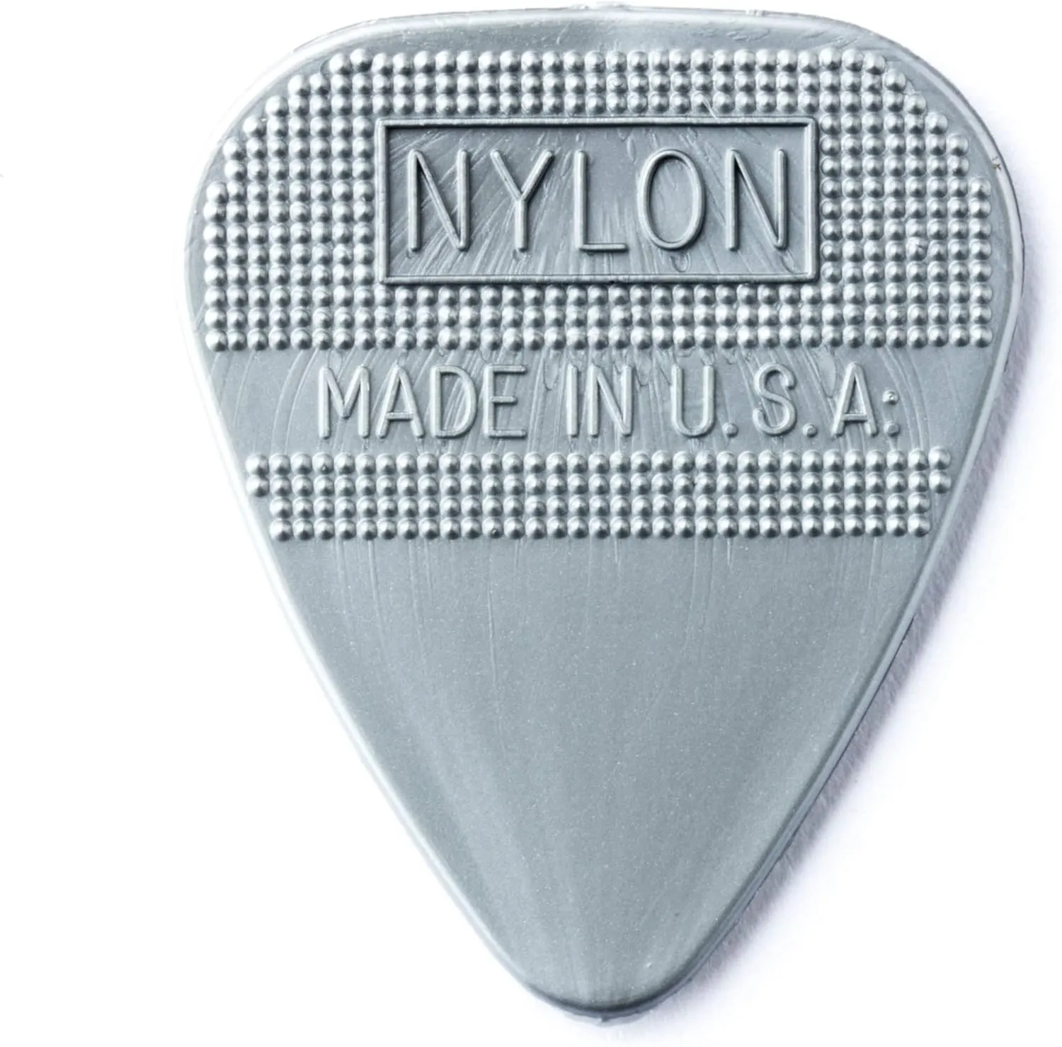 Herco® HE211 Flex 75 Nylon Flat Picks, Silver, Heavy, 100/Bag