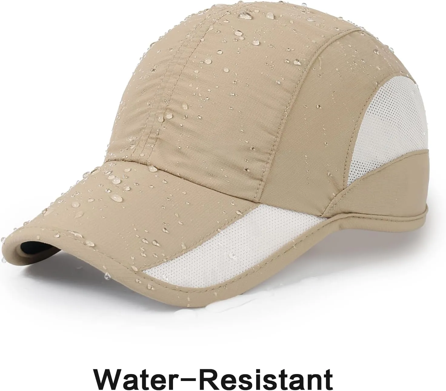 HH HOFNEN Quick Dry Baseball Cap Unstructured Running Cap Water-Resistant UPF 50  Mesh Golf Sun Hats for Men Women