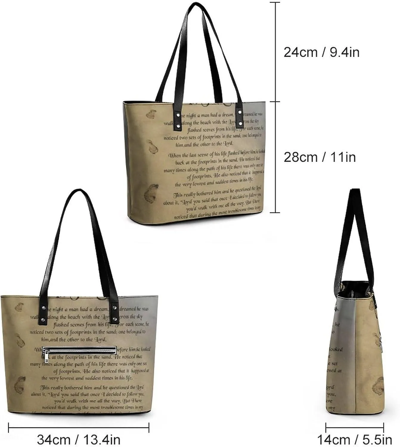 Hibiscus Hawaiian Floral Leather Handbag Smooth Wrinkle Resistant Lightweight And Convenient