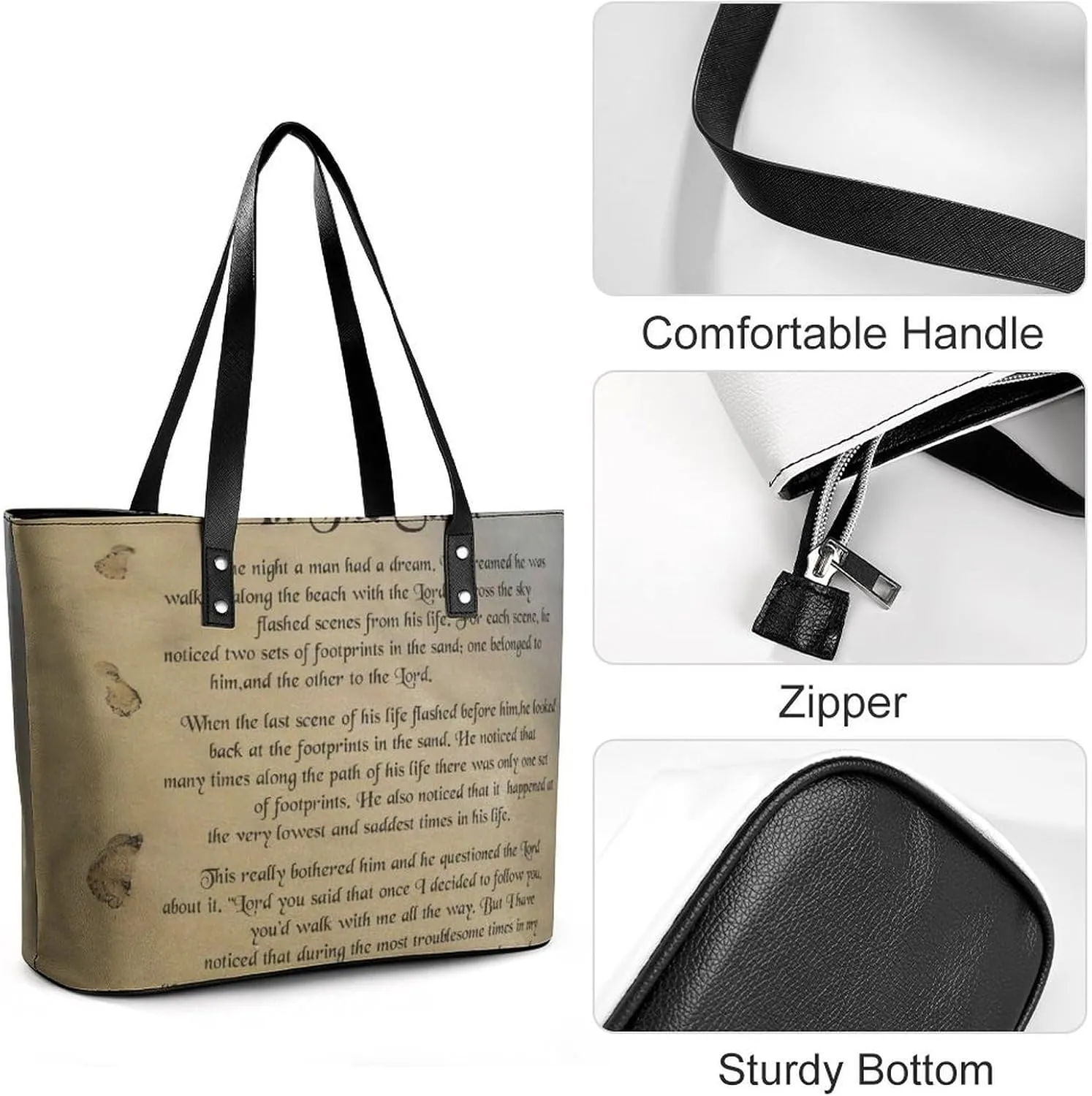 Hibiscus Hawaiian Floral Leather Handbag Smooth Wrinkle Resistant Lightweight And Convenient