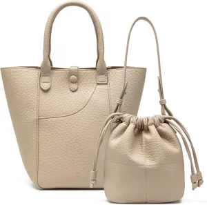 Hobo Purse, PU Leather Shoulder Bag, Tote Handbag for Work and Travel