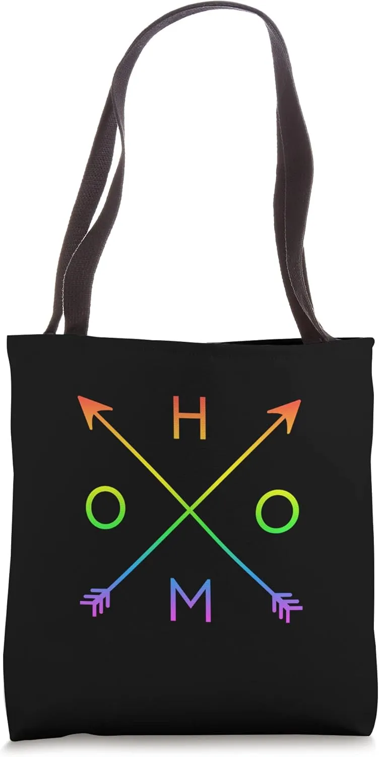 Homo - Rainbow Gay Pride LGBT Tote Bag