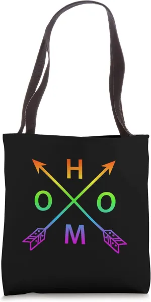 Homo - Rainbow LGBT Heart Pride Month Human Rights Tote Bag