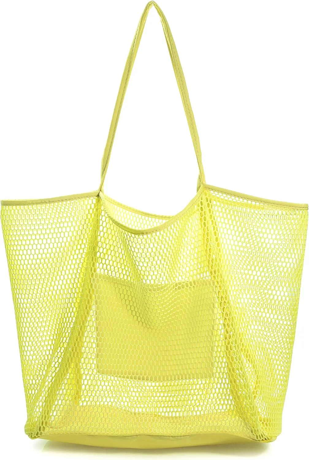 HOXIS Mesh Beach Tote Womens Shoulder Handbag