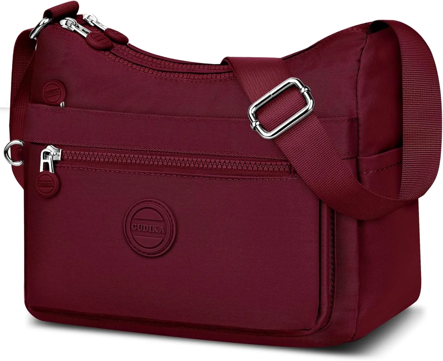 HUANLANG Nylon Crossbody Bags for Women Large Lightweight Travel Purse Women's Pocketbooks Multi Pocket Shoulder Bag