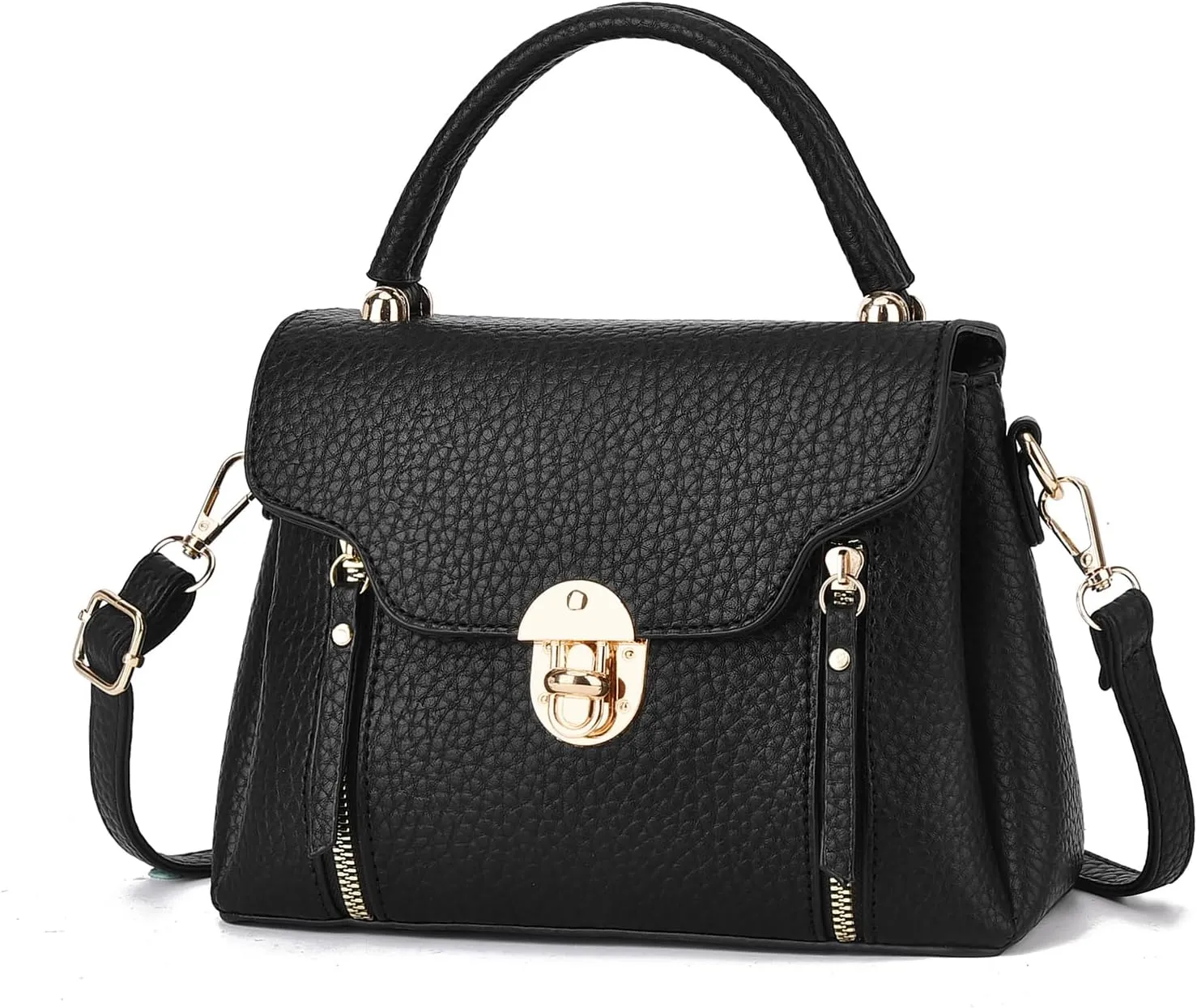 I IHAYNER Crossbody Bags for Women Soft Leather Purses Top Handle Handbags for Travel Designer Shoulder Bags with Wide Strap