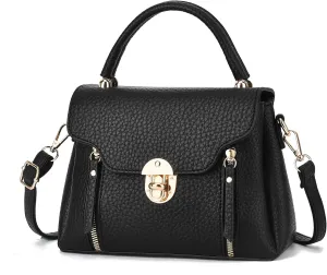 I IHAYNER Crossbody Bags for Women Soft Leather Purses Top Handle Handbags for Travel Designer Shoulder Bags with Wide Strap