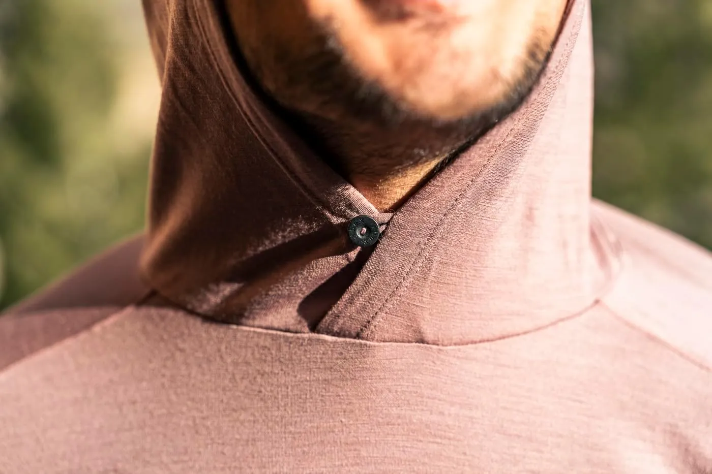IBEX Merino Wool Men's Springbok Sun Hoodie with UPF 35  Protection | Breathable & Quick-Dry Outdoor Shirt with Thumbholes