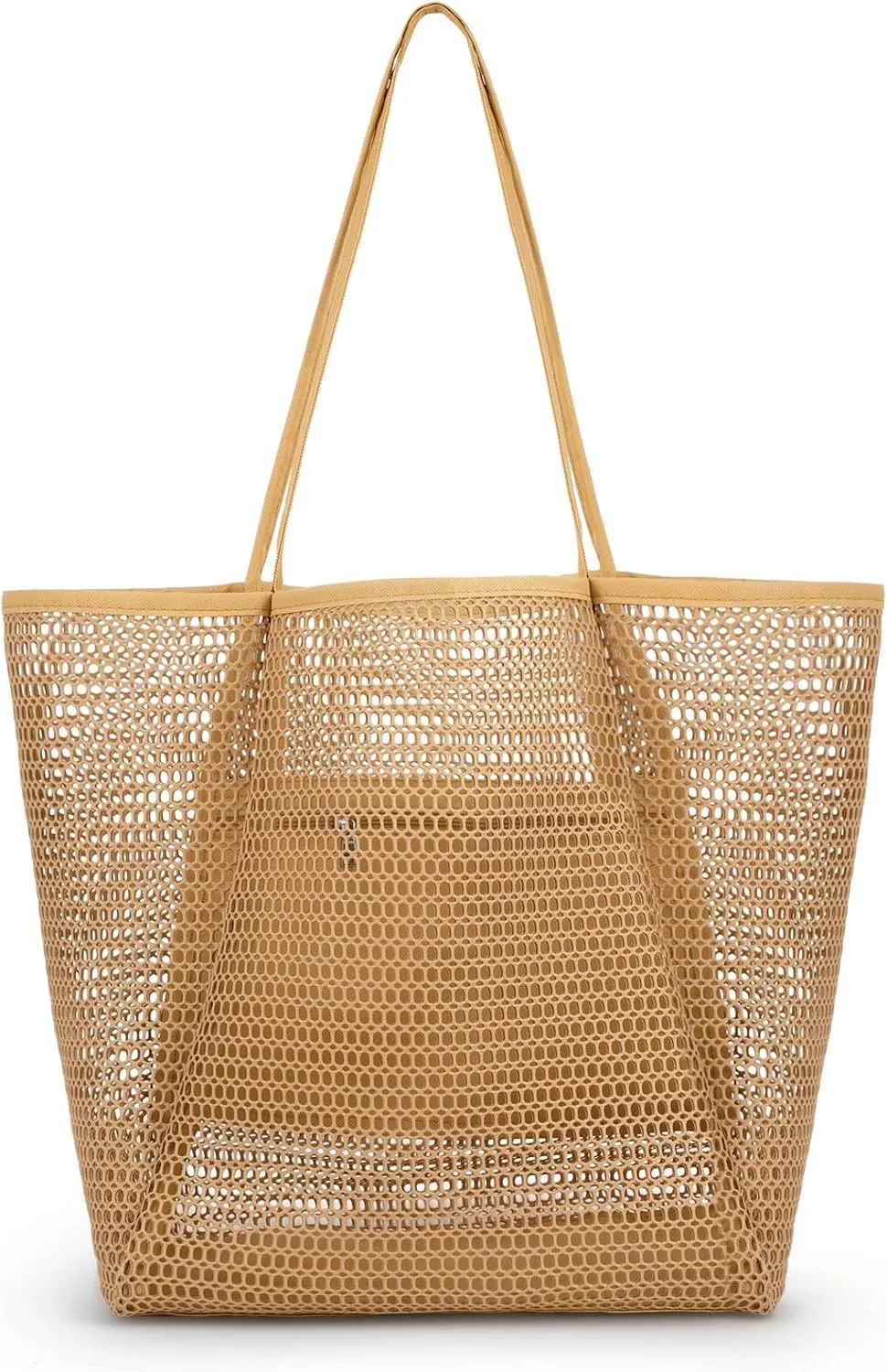 Iioscre Mesh Beach Tote Bags for Womens, Causal Hobo Pool Bags for Swimming Pools Vacations Beach Essentials