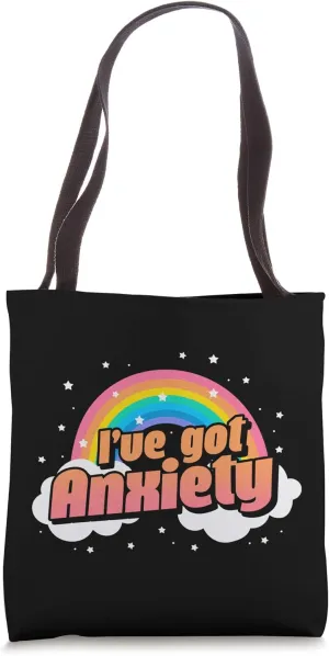 I've Got Anxiety Anxious Rainbow Tote Bag