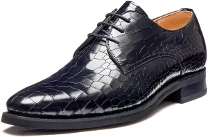 Jepsengord Men's Dress Shoes Genuine Leather Oxfords Luxury Formal Business Suit Shoes with Blake Rapid Stitch