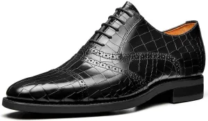 Jepsengord Men's Dress Shoes Genuine Leather Oxfords Luxury Formal Business Suit Shoes with Blake Rapid Stitch