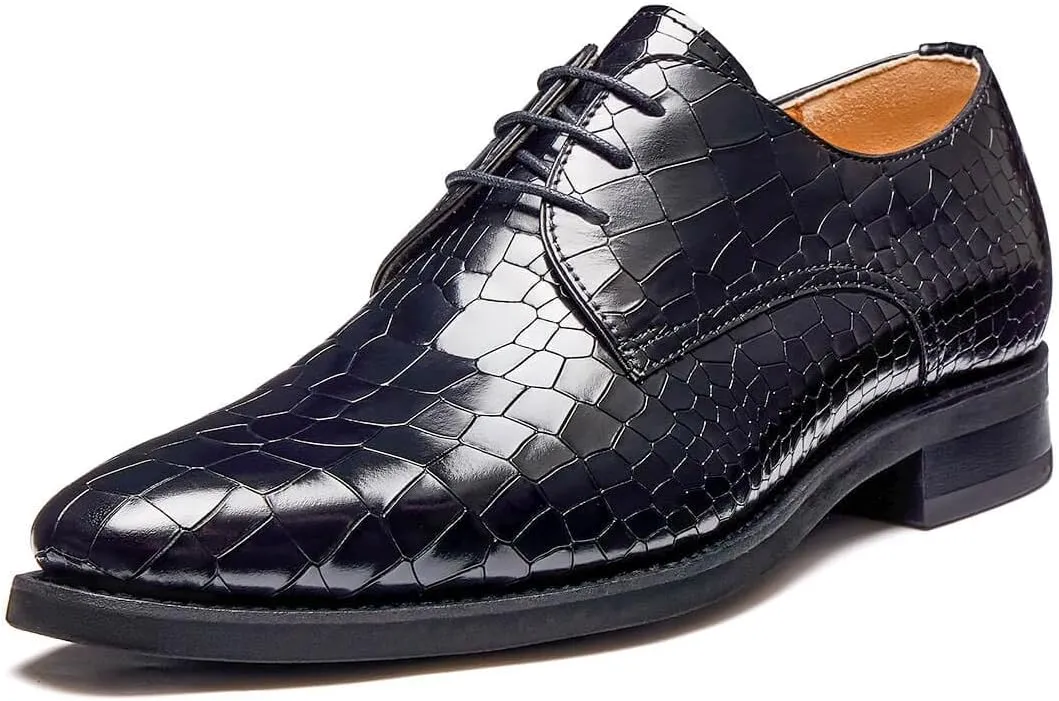 Jepsengord Men's Dress Shoes Genuine Leather Oxfords Luxury Formal Business Suit Shoes with Blake Rapid Stitch