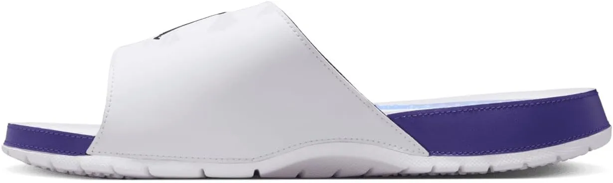 Jordan Hydro V Retro Men's Slides (555501-103, White/Black/New Emerald/Grape Ice)