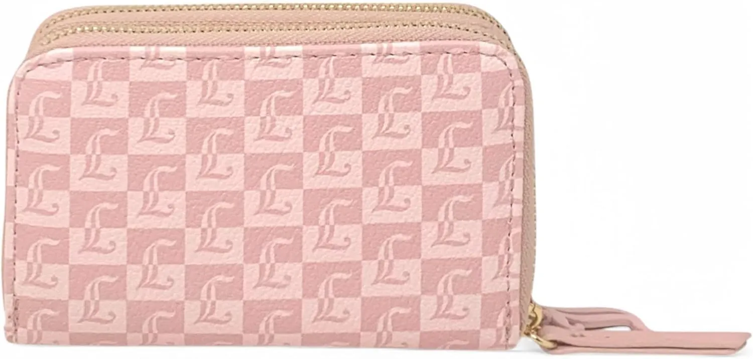 Juicy Couture Women's Medium Double Zip Around Wallet (Miss Juicy Pink Diamond)