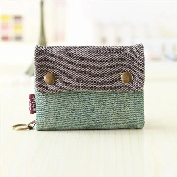 Kawaii Canvas Coin Pouch 🌈✨ | Cute Cartoon Key Organizer Wallet for Girls 💖🎒 | Adorable Mini Money Bag!
