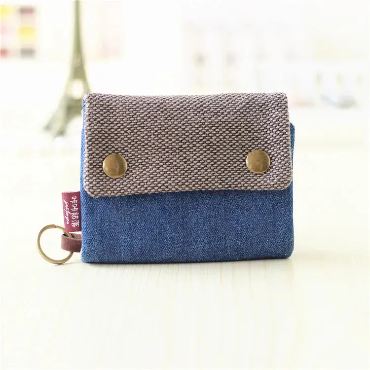Kawaii Canvas Coin Pouch 🌈✨ | Cute Cartoon Key Organizer Wallet for Girls 💖🎒 | Adorable Mini Money Bag!