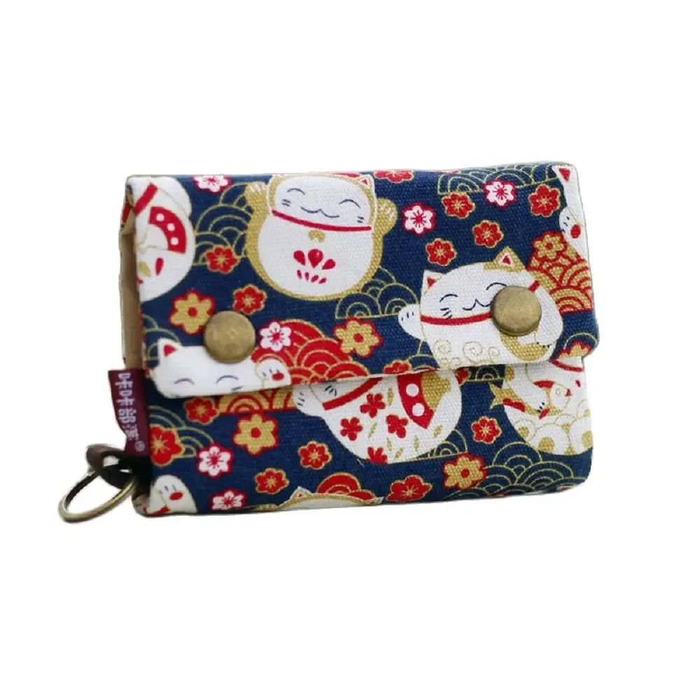 Kawaii Canvas Coin Pouch 🌈✨ | Cute Cartoon Key Organizer Wallet for Girls 💖🎒 | Adorable Mini Money Bag!