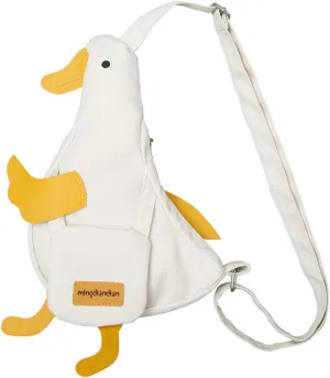 Kawaii Duck Bag Cute Crossbody Shoulder Bags Novelty Messenger Purse Funny Animal Backpack Unique Canvas Satchel Bag