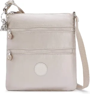 Kipling Womens Keiko Mini Bag, Lightweight Adjustable Purse, Durable Shoulder Sling Crossbody Bag, Metallic Glow, 8 L X 9 H X 1.25 D US