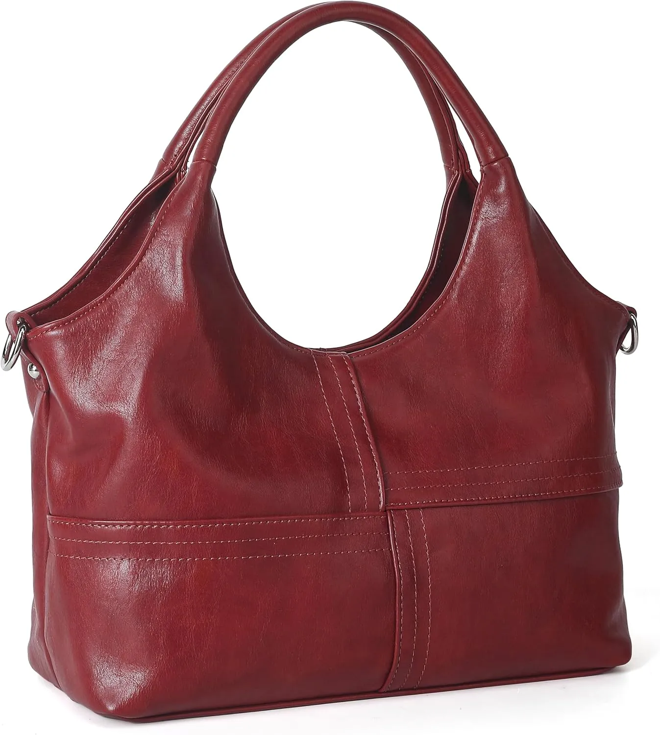 KOGTLA Vegan Leather Purses for Women with Detachable Satchel Strap, Ladies Handbags, Tote Hobo Bags with Top Handle