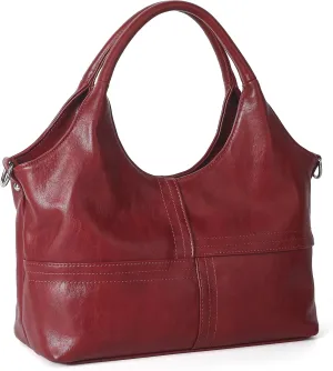 KOGTLA Vegan Leather Purses for Women with Detachable Satchel Strap, Ladies Handbags, Tote Hobo Bags with Top Handle