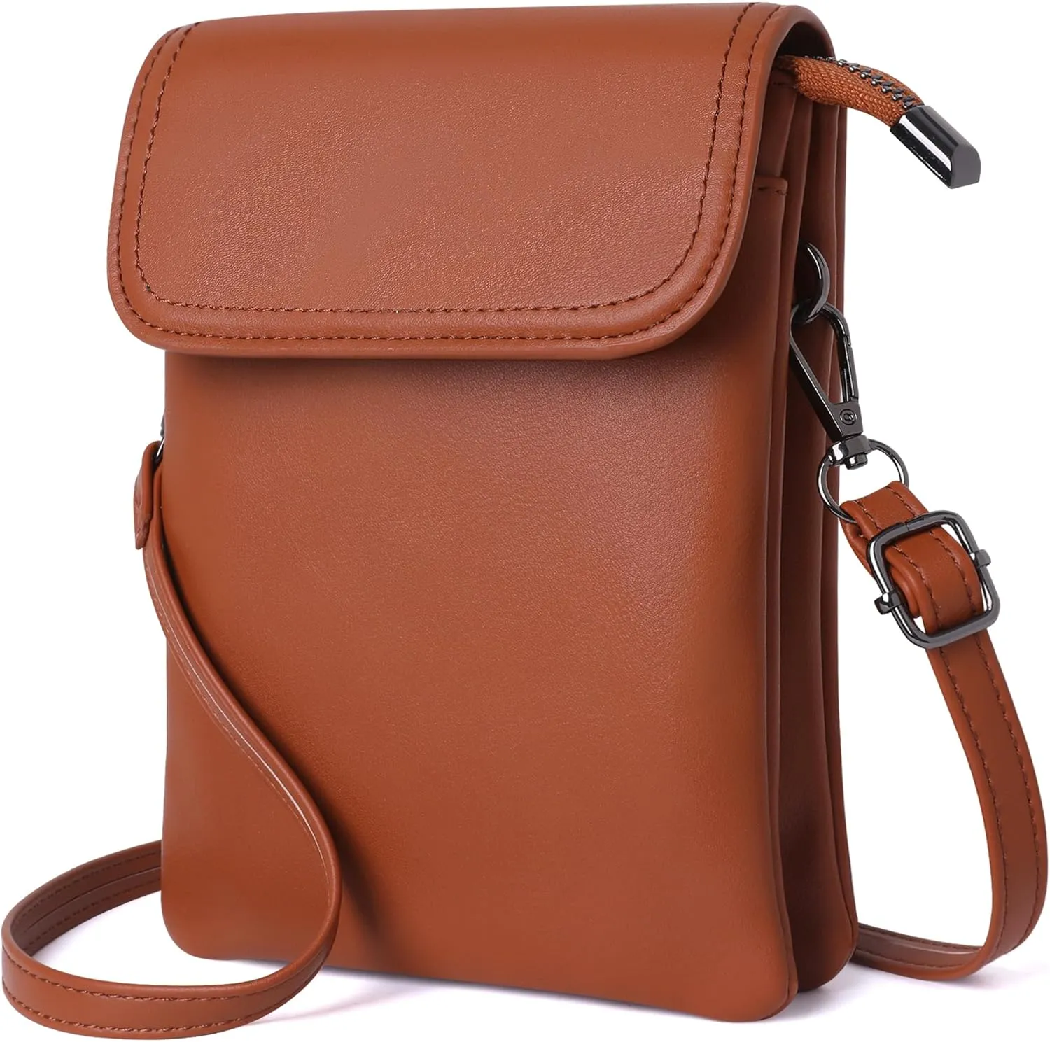 KUKOO Small Crossbody Bags for Women Cell Phone Purse Wallet Bag PU Leather with Shoulder Strap
