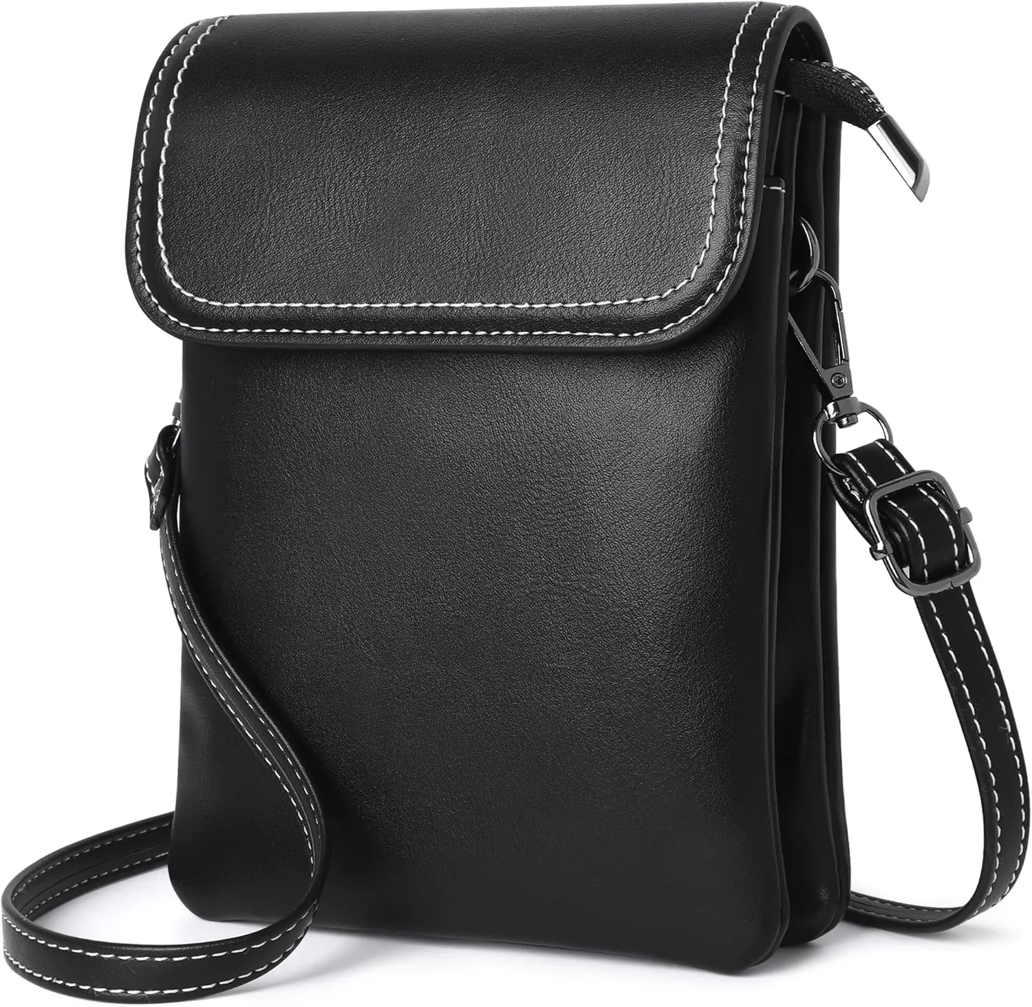 KUKOO Small Crossbody Bags for Women Cell Phone Purse Wallet Bag PU Leather with Shoulder Strap