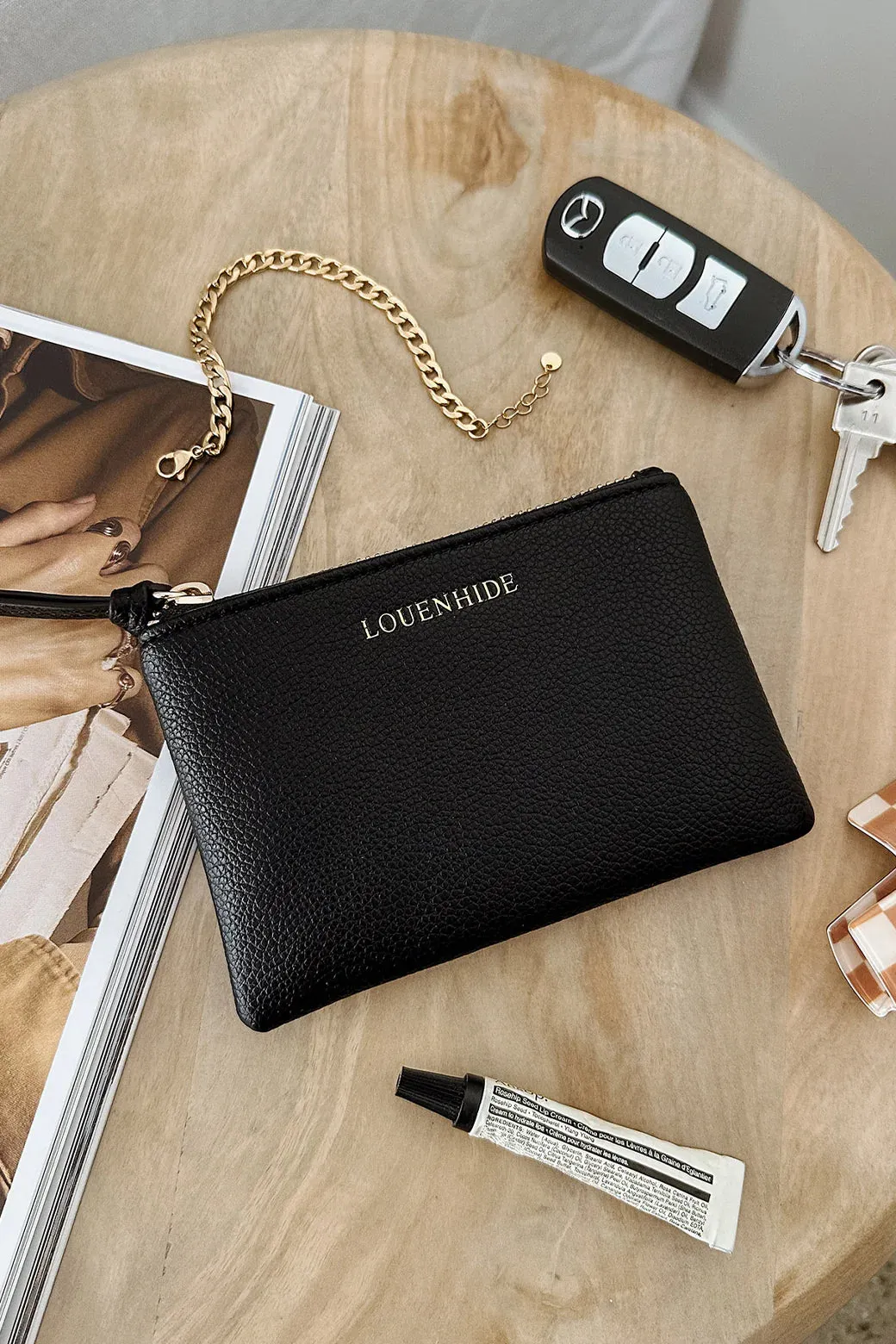 Kuta Card Pouch Bag - Black
