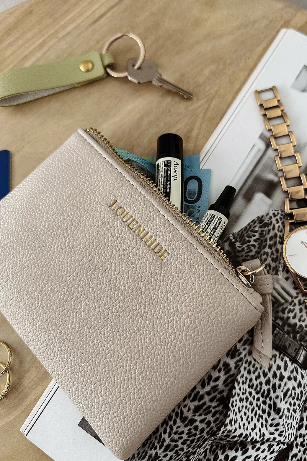 Kuta Card Pouch Bag - Cream