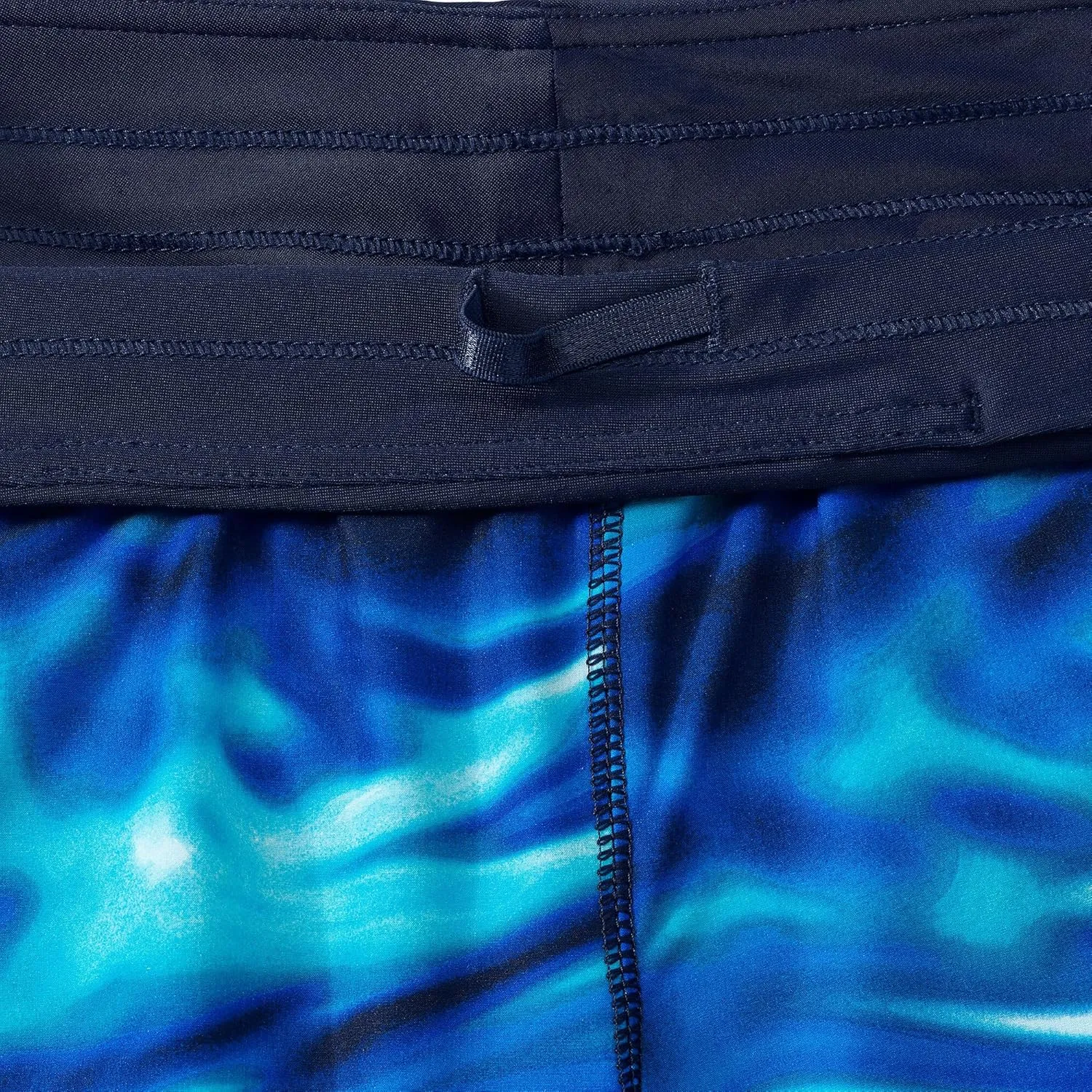 Lands' End Women's 3" Quick Dry Elastic Waist Board Shorts Swim Cover-up Shorts with Panty
