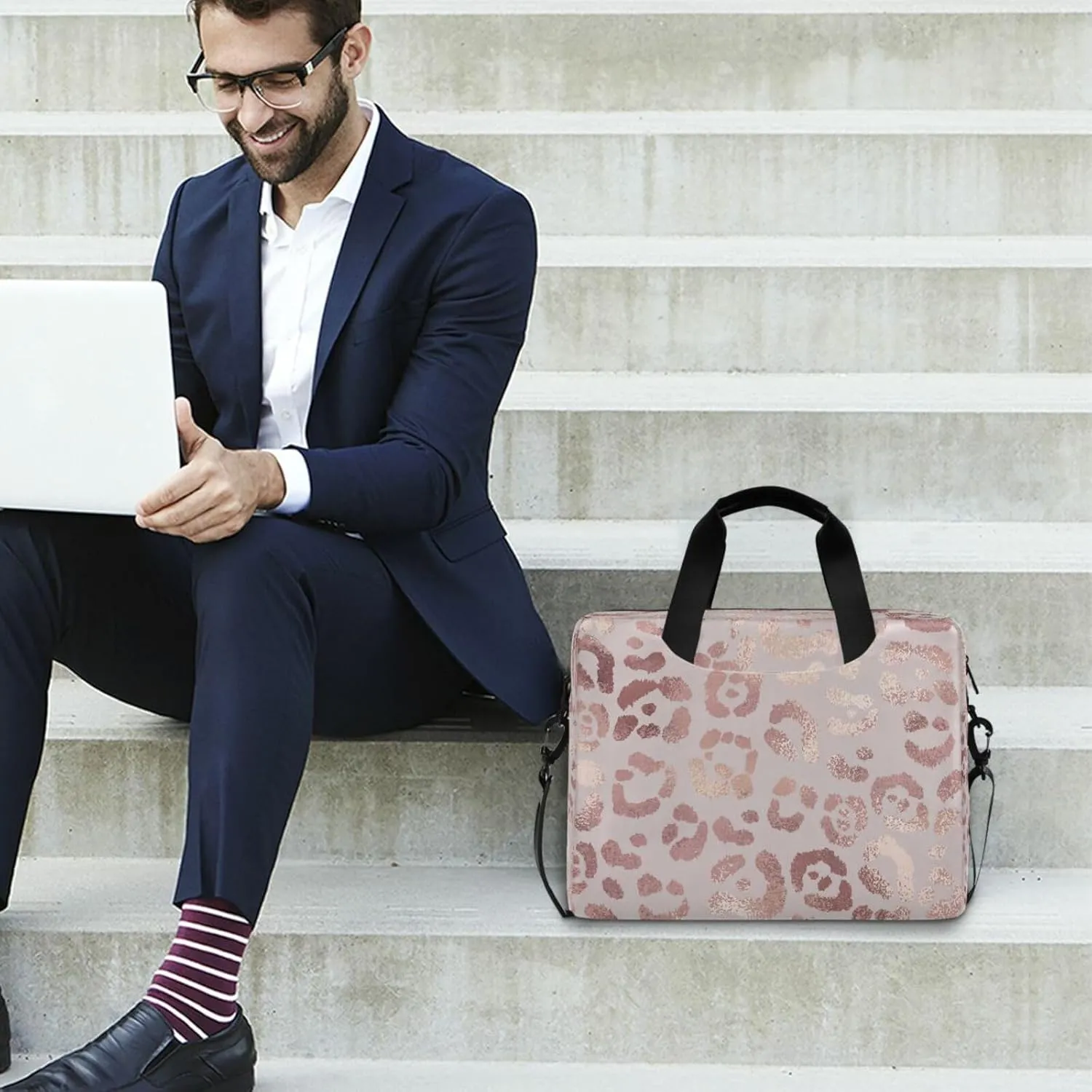 Laptop Bag Computer Bags Messenger Shoulder Bag Briefcase Magic Gnomes for Business Office Work