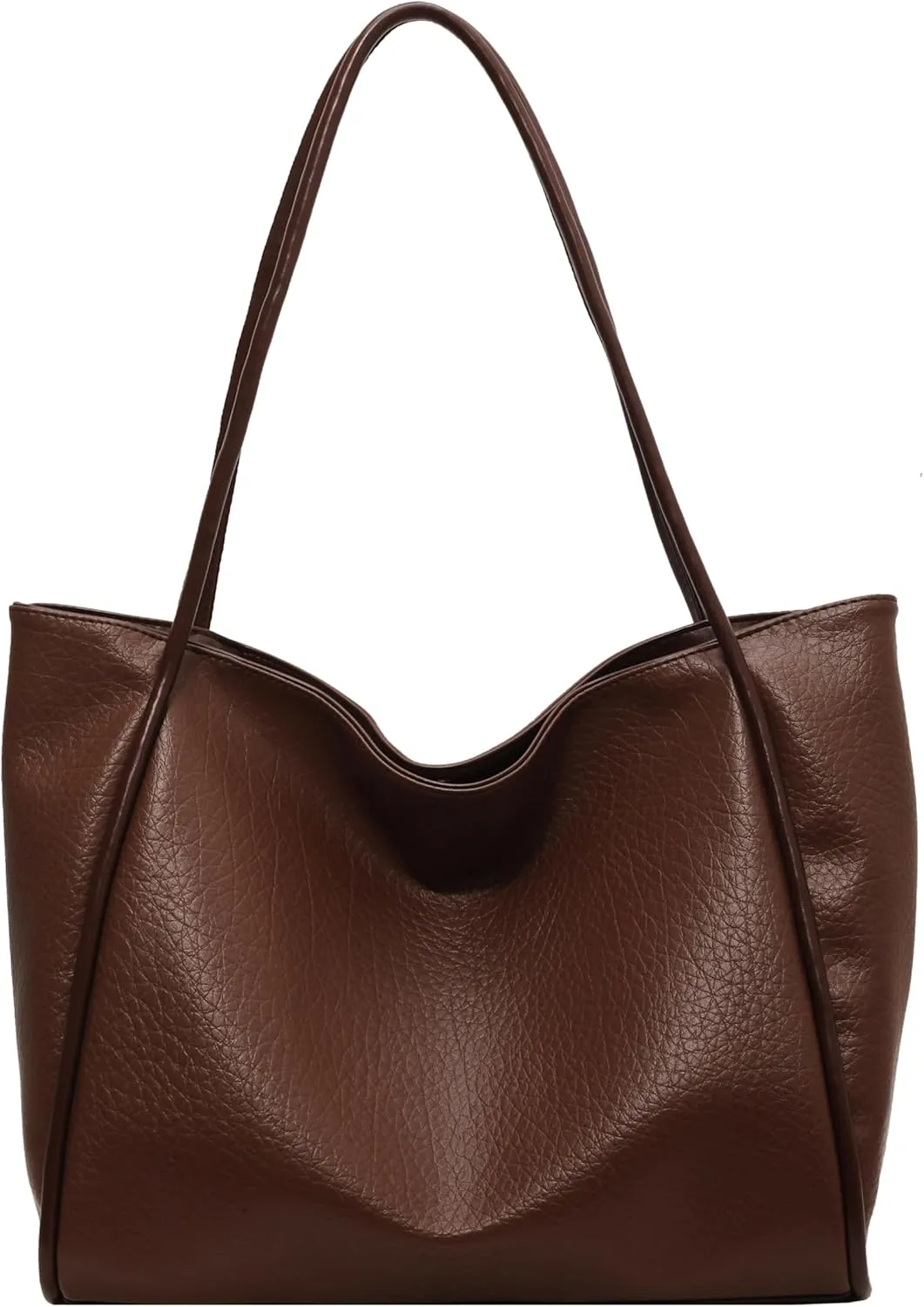 Large Vegan Leather Weekender Bag - Women's Shopper Handbag