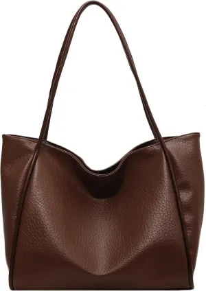 Large Vegan Leather Weekender Bag - Women's Shopper Handbag