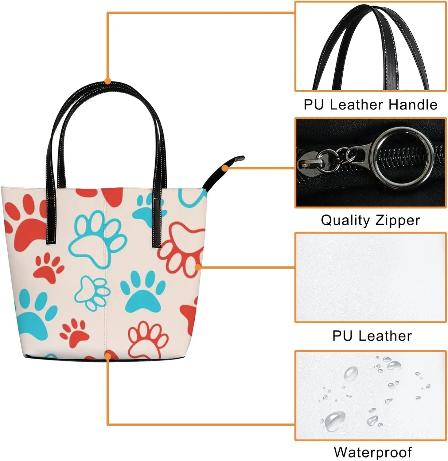 Leather Handbags Women's Crossbody Handbags Work Tote Bags for Women