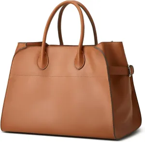 Leather Tote Bags for Women Large Tote Bag Retro Top-handle Bag Trendy Work Bag PU Leather Purse 2025