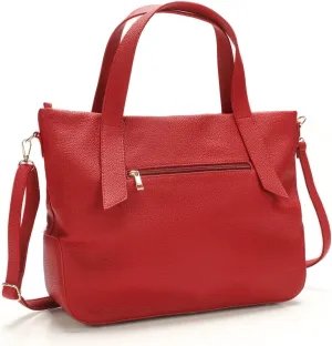 Leather Tote Shoulder Bag for Women Satchel Handbag with Top Handles | Minimalist Elegant | Large Capacity Bag