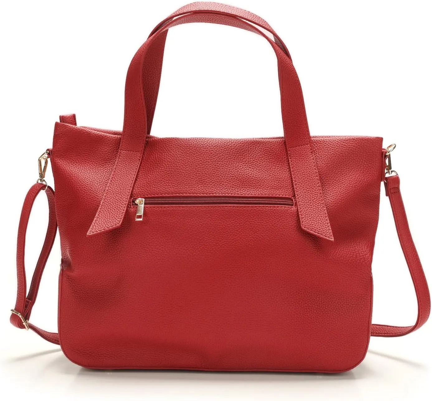 Leather Tote Shoulder Bag for Women Satchel Handbag with Top Handles | Minimalist Elegant | Large Capacity Bag