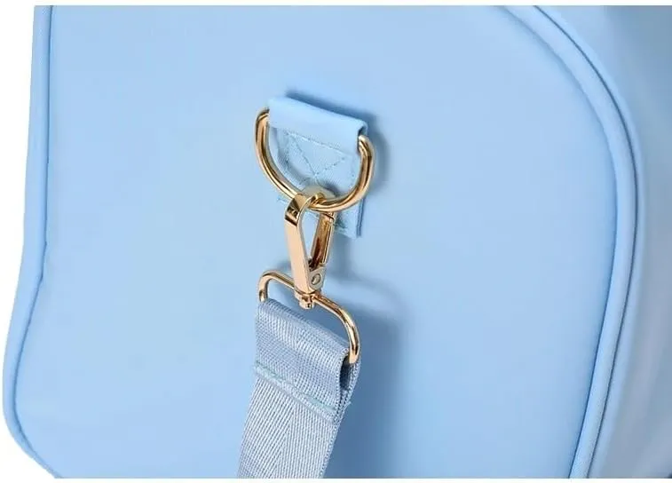 Leisure Nylon Outdoor Handbag Waterproof Fashion Travel Duffle Bag Women Small Travel Handbag-M(Mint Green)