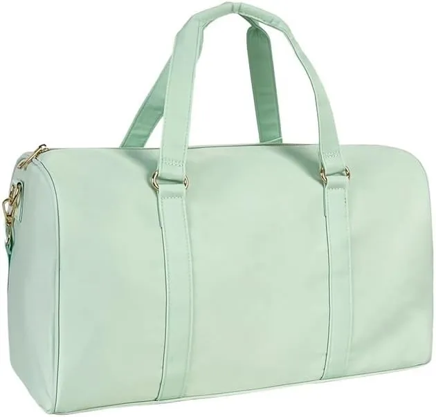 Leisure Nylon Outdoor Handbag Waterproof Fashion Travel Duffle Bag Women Small Travel Handbag-M(Mint Green)