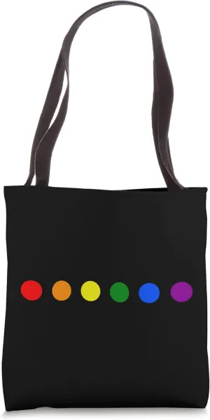 LGBT Dots in Rainbow Colour Equivalent Pride Tote Bag