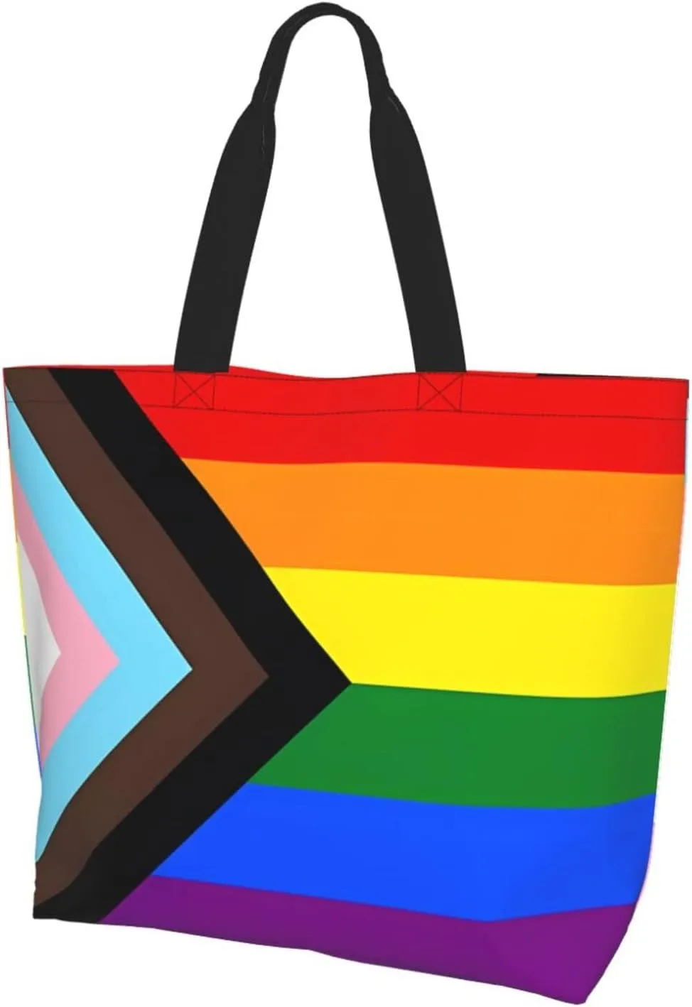 LGBT Pride Rainbow Gay Lip Lesbian Women's Tote Bag Large Capacity Single Shoulder Bags Handbag for Shopping Work