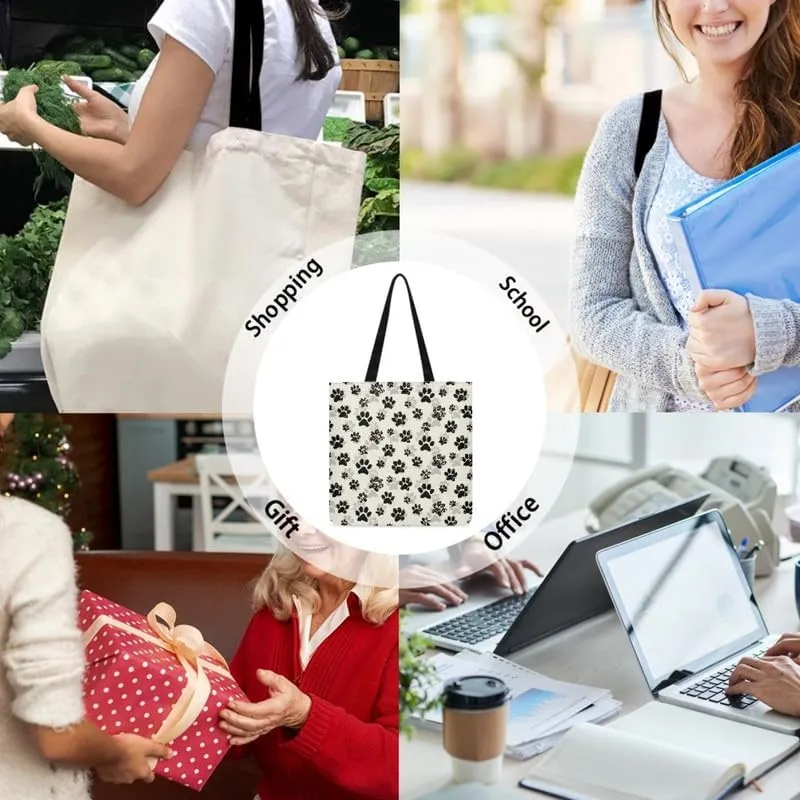 LGBT Rainbow Canvas Tote Bag Red Koi Carp Reusable Cloth Bags for Shopping Grocery Sugar Skull Casual Handbag Gift