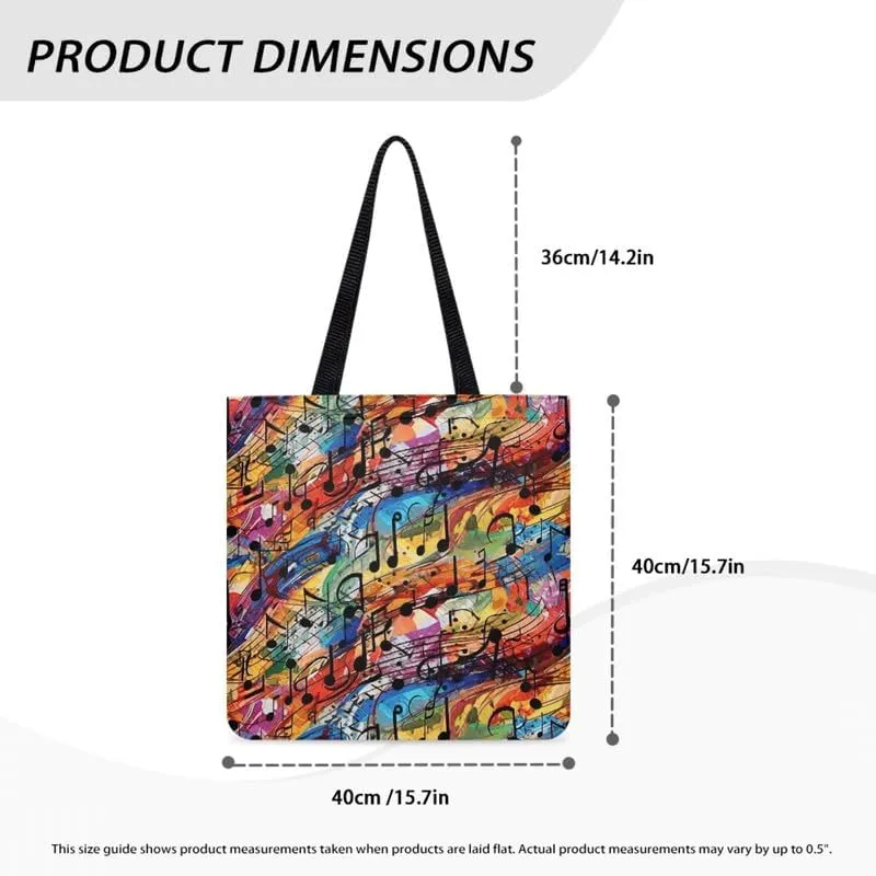 LGBT Rainbow Canvas Tote Bag Red Koi Carp Reusable Cloth Bags for Shopping Grocery Sugar Skull Casual Handbag Gift