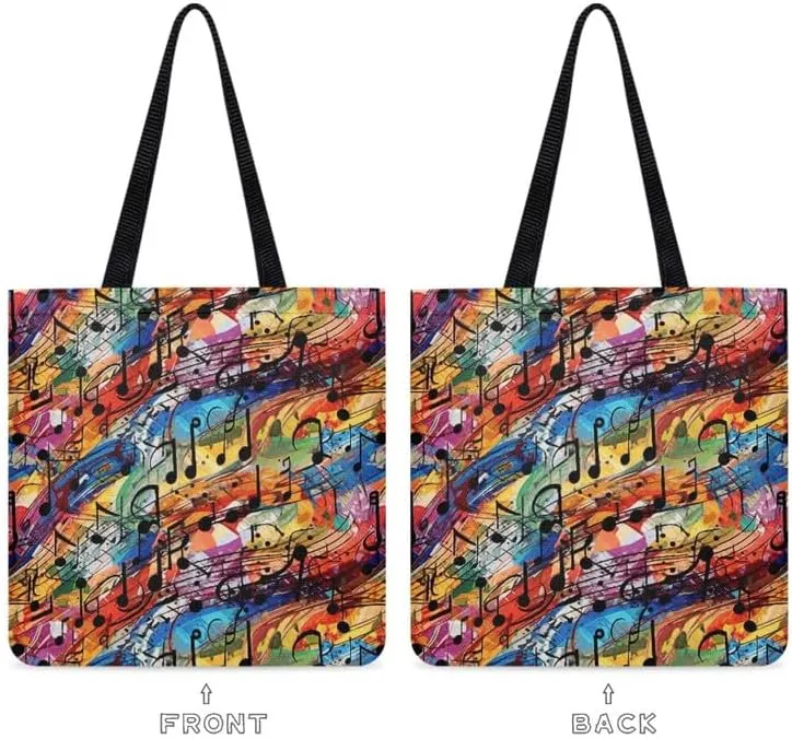 LGBT Rainbow Canvas Tote Bag Red Koi Carp Reusable Cloth Bags for Shopping Grocery Sugar Skull Casual Handbag Gift
