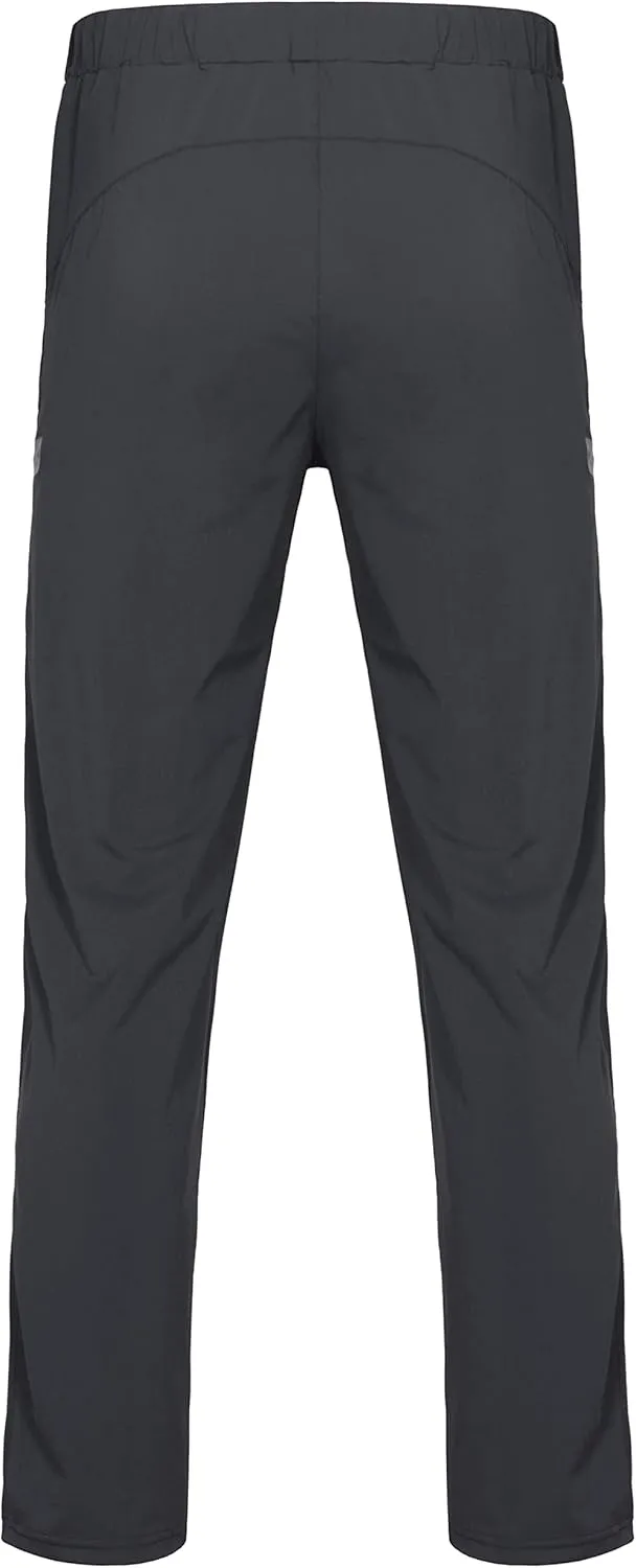 Little Donkey Andy Men's Ultra-Stretch Lightweight Quick Dry Athletic Pants Drawstring Travel Exercise Running Jogging