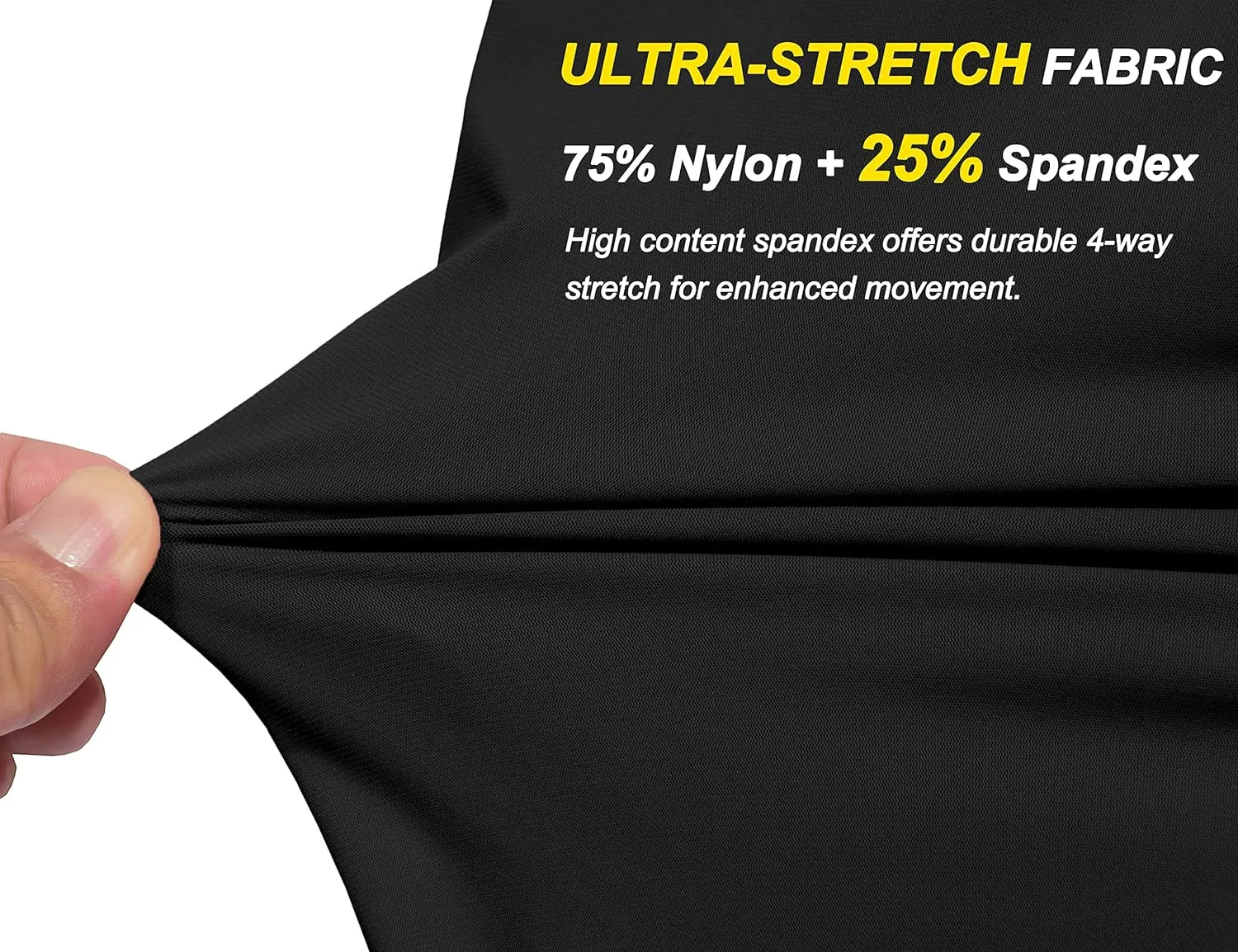 Little Donkey Andy Men's Ultra-Stretch Lightweight Quick Dry Athletic Pants Drawstring Travel Exercise Running Jogging