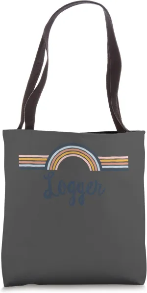 Logger boho Rainbow Design, Cool Matching Logger Team Tote Bag