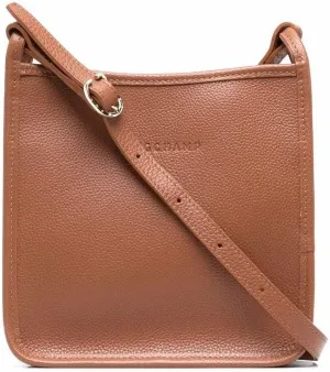 Longchamp Le Foulonn Small Leather Crossbody Bag, Carmel