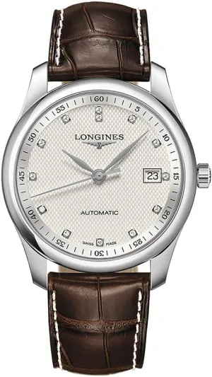 Longines Master Automatic Diamond Silver Dial Men's Watch L2.793.4.77.3
